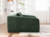 71" 2-in-1 Pull Out Foldable Loveseat Sofa Bed with Armrest & Backrest Pillows, Convertible Chenille W3118P388901