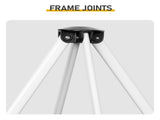5X5FT Outdoor Canopy with 4 Sidewall White and Orange 79767615