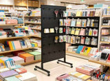 23.6 x 63 in Standing Pegboard Display Stand, with 30 Hooks for Grocery & Jewelry Shop 91292335