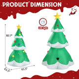 ZNTS 6.9 FT Lighted Christmas Inflatable Decoration, Inflatable Christmas Tree, Blow Up Yard Decorations 56140561