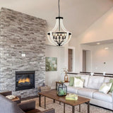 Modern White Solid Wood Chandeliers W2738P242328