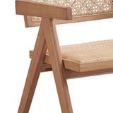 Beige and Natural Arm Chair B062P209281