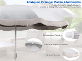 6.5-foot outdoor umbrella, elegant white 82228550