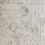 Botticelli English Letter Print Fabric Armless Contemporary Accent Chair T2574P164254