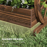 Wooden Planter Box, 3-Tier Raised Garden Bed,25" x 24" x 23" 00868963