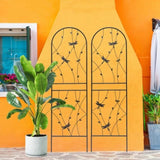 4 Pack Metal Garden Trellis 71" x 19.7" Rustproof Trellis for Climbing Plants Outdoor Flower Support W1586P266865