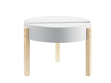 Bodfish White & Natural Round End Table B2726P244960