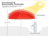 Outdoor camping chair with umbrella 10965306