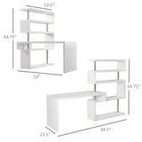 Office desk with display stand white 99892663