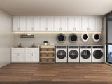 30 Inch White Shaker Double Door Wall Cabinet Solid Wood with 2 adjustable shelves Ready to Assemble T2950P366459