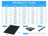XISHAN 5'X300' Black HDPE 90 Gram Weed Barrier Fabric 74422429