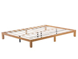 Queen Size Wood Platform Bed Frame,No Box Spring Needed,Strong Wood Slat Support, Easy Assembly 19292726