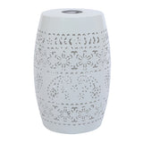 Solar Side Table with Built-in Solar Battery,Stunning Flower Pattern at Night,Eco-Friendly and N770P270774W