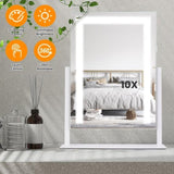 Lighted Makeup Mirror, 15.74X11.81 Hollywood Vanity Mirror with Led Lights, Three Color Lighting 78293158
