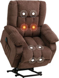 ZNTS Power Lift Recliner Chair Recliners for Elderly Heat and Massage Recliner Chair for Living Room W1521P182423