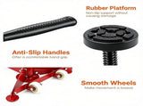 Adjustable Underhoist Support Jack Stand, 1654 LBS Max Load Triangular Base Hoist Support Stand with 69383809
