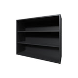 Chinle Wall Cabinet in Melamine with Open Storage, Black B128P244992