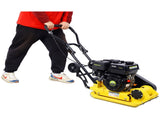 7.0HP 5500VPM MAX Gas Vibration Compaction Force 20 x 14 inch Plate Compactor w/Built-in Wheel,EPA 97601772