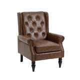 COOLMORE Wood Frame Armchair, Modern Accent Chair Lounge Chair with Sturdy Wood Legs for Living Room W395109980