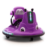 12V Snail-Shaped Kids Electric Bumper Car with Remote Control, Ride On Car with LED Lights, Music, W2181P156753
