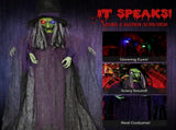 11.8ft Life Size Hanging Witch Talking Halloween Hanging Decoration 40479945