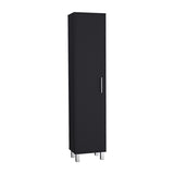 Laska 70" Tall Storage Cabinet Broom Closet with Broom Hangers,and Four Shelves B070P210745