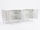 Shabby Chic Wood Sideboard Buffet Accent Bedroom Media Hallway Curio Kitchen Hutch Storage Cabinet W2263P503296