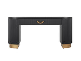 Mirod Modern Console Table with Vertical Ribbed Design, Compact Storage with Functional Drawer N760P281361B