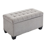 Storage Ottoman Bench, Foot Rest with Legs, 16 x 30 x 16.1 Inches, End of Bed Bench, Storage Chest, W2725P220185