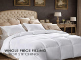 Four-pack of 100% polyester brushed single quilted comforters with microfiber filling, a down 10760096