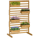 Wooden PlanterFlower shelf,Wooden Plant Trellis Stand 14901146