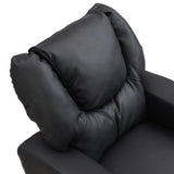 Kids Recliner Chair Black PVC W214103913