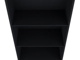 Bookcase 47" H, 3 shelves, Black B097P250875