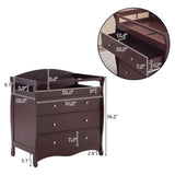 Brown painted surface MDF three-layer drawer 90.5*58*92cm children's wooden bed with safety belt and 36996880