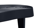 47.24''Fiberglass Clound Coffee Table for Living Room,Matte Black Relief Table front of the Sofa, W2582P214811