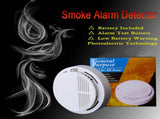 (8 Pack) Smoke Alarm Detector Home Fire Safety Sensor Alert Battery Included (US Logistics For 65271364