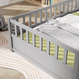 ZNTS Twin Size Floor, integral construction with super high security barrier, door, children's floor W1858P164941