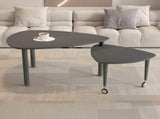 360 degree Rotatable modern Coffee Table for Living Room, solid wood legs with simply assemble W2899P372757