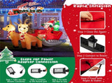 7.2 Feet Christmas Decoration Christmas Inflatable Santa Rides Sled 77611237