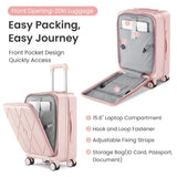 Luggage Sets 3 Piece, Expandable Carry On Luggage with TSA Lock Airline Approved, 100% PC W2098P147842