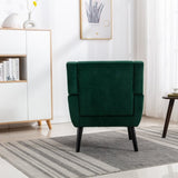 Modern Soft Velvet Material Ergonomics Accent Chair Living Room Chair Bedroom Chair Home Chair With W676P313946