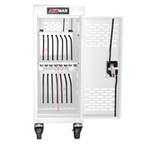 16-Compartment Removable Locking Charging Cabinet for Laptop, Chromebook-White W1102P196013
