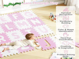 26PCS ABC Alphabet EVA Foam Play Mat, 31.7531.751.02cm BPA-Free Non-Slip Floor Tiles for 10 35754464