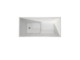 43" Acrylic Freestanding Bath tubs Modern Soaker Tubs in White T3785P380644