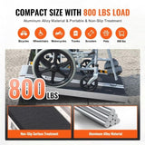 Portable Wheelchair Ramp, 2 ft 800 lbs Capacity, Non-Slip Aluminum Folding Threshold Ramp, Foldable T3342P363002