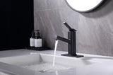 ZNTS Bathroom Sink Faucet with Pull Out Sprayer, Single Handle Basin Mixer Tap for Hot and Cold Water, D5801H