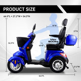 ZNTS XL3D4L Electric Mobility Recreational Travel Scooter for Adults,Mobility Scooters for Seniors, 4 W2153P192643