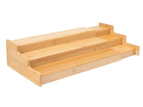 Bamboo Organizers Expandable Spice Rack, 3-Tier, 12.91-22.4x7.67x4.4 in 39354562