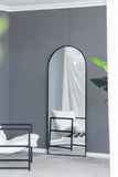 28x1x74" Celine Black Arch Body Mirror W2078P154679