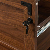 2 Drawer Farmhouse File Cabinet,Filing Cabinet with Lock for Home Office W331P272380